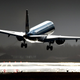 An airplane takes off from Schiphol Airport in The Netherlands